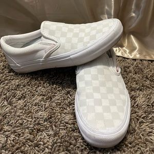 White checkered vans